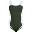 Women's Square Neck High Leg One Piece Swimsuit