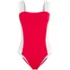 Women's Square Neck High Leg One Piece Swimsuit, Front