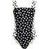 Women's Square Neck High Leg One Piece Swimsuit, Front