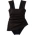 Women's Smoothing Square Neck Ruched Swim Dress Swimsuit, alternative image