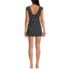Women's Smoothing Square Neck Ruched Swim Dress Swimsuit, Back