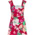 Women's Smoothing Square Neck Ruched Swim Dress Swimsuit, Front