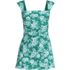 Women's Smoothing Square Neck Ruched Swim Dress Swimsuit, Front