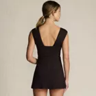 Women's Smoothing Square Neck Ruched Swim Dress Swimsuit