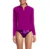 Women's SunShade UPF 50 Long Sleeve Quarter Zip Rash Guard, alternative image