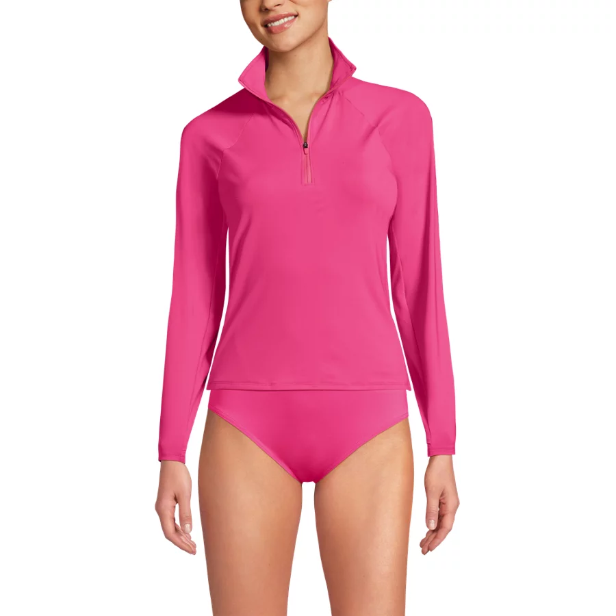 Women's Sunshade UPF 50 Quarter Zip Rash Guard view 4