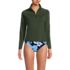 Women's Long Sleeve Quarter Zip UPF 50 Rash Guard, alternative image