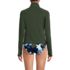 Women's Long Sleeve Quarter Zip UPF 50 Rash Guard, Back