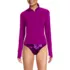 Women's SunShade UPF 50 Long Sleeve Quarter Zip Rash Guard, Front