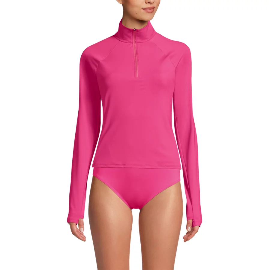 Women's Sunshade UPF 50 Quarter Zip Rash Guard view 6