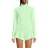 Women's SunShade UPF 50 Long Sleeve Quarter Zip Rash Guard, Front