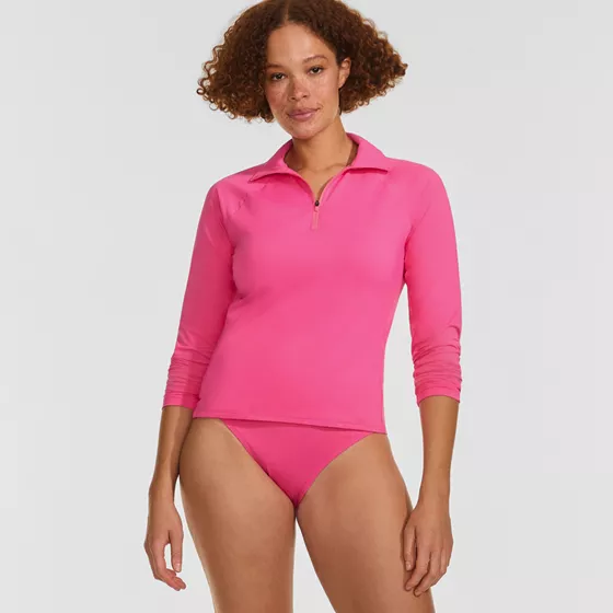 Women's SunShade UPF 50 Quarter Zip Rash Guard - primary