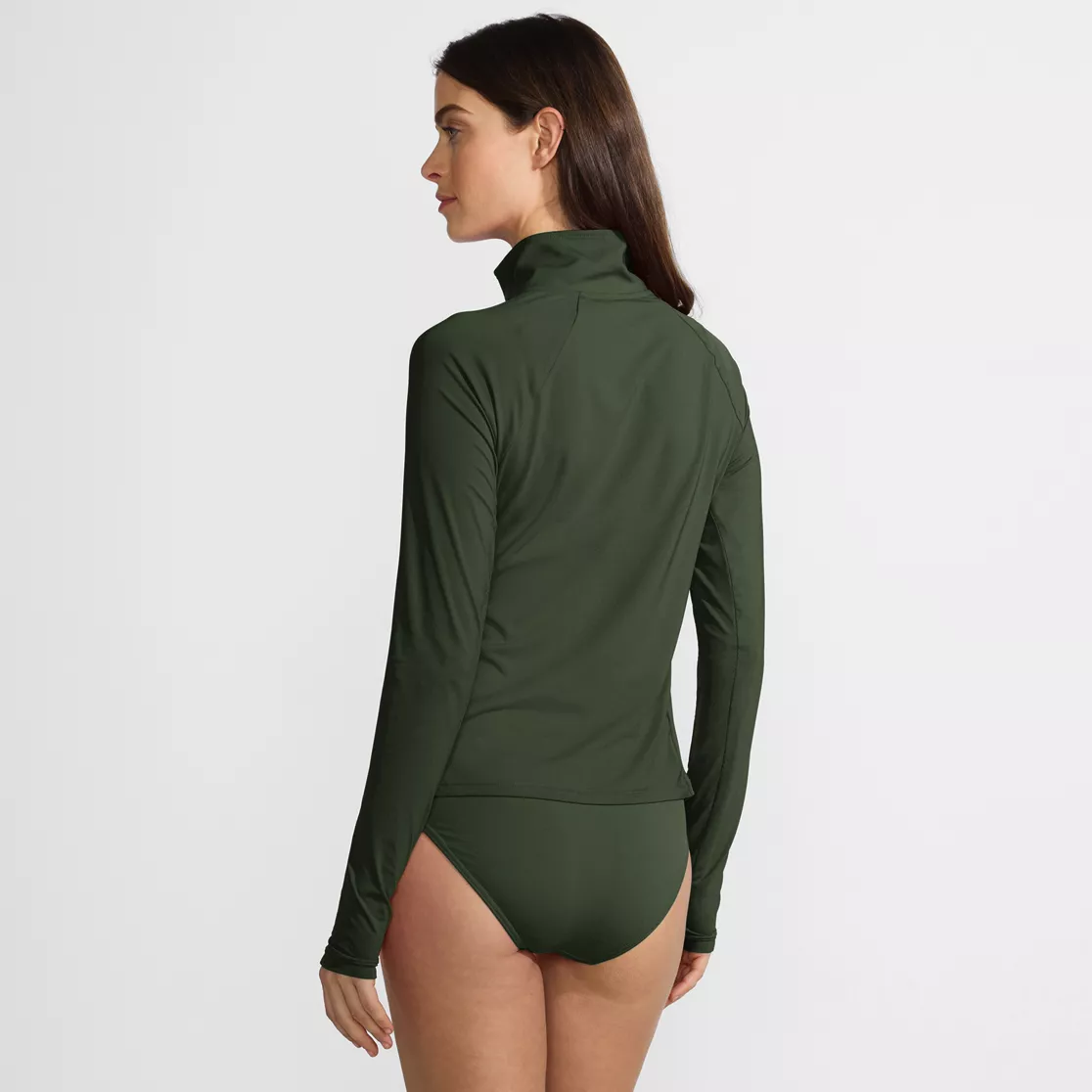 Women's Long Sleeve Quarter Zip UPF 50 Rash Guard