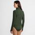 Women's Long Sleeve Quarter Zip UPF 50 Rash Guard, Back