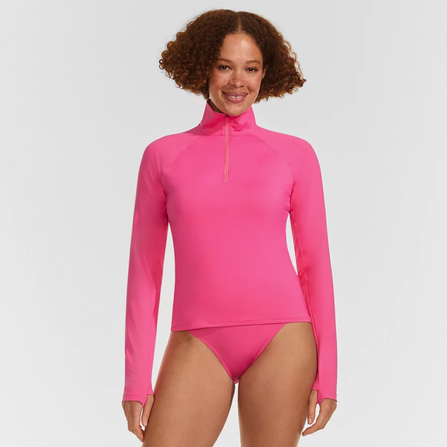 Women's Sunshade UPF 50 Quarter Zip Rash Guard view 2