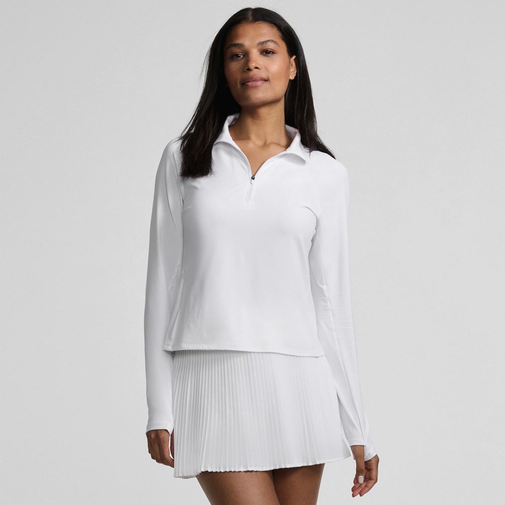 Women's SunShade UPF 50 Quarter Zip Rash Guard | Lands' End