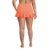 Women's Plus Size Ruffle Hem Mini Swim Skirt , Back