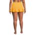 Women's Plus Size Ruffle Hem Mini Swim Skirt , Back