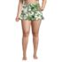 Women's Plus Size Ruffle Hem Mini Swim Skirt , Front