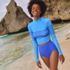 Women's SunShade UPF 50 Long Sleeve Cropped Rash Guard, alternative image