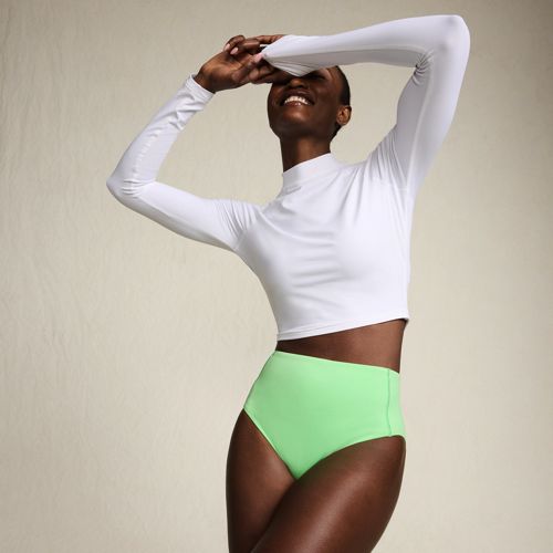 Women's SunShade UPF 50 Long Sleeve Cropped Rash Guard