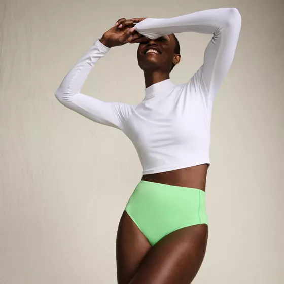 Women's SunShade UPF 50 Long Sleeve Cropped Rash Guard - primary
