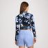Women's Petite Long Sleeve Cropped UPF 50 Rash Guard, Back