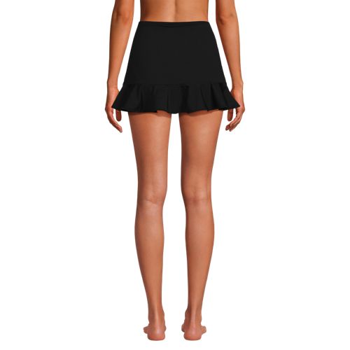 Women's Ruffle Hem Mini Swim Skirt , Back
