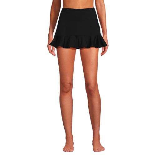 Women's Ruffle Hem Mini Swim Skirt , Front