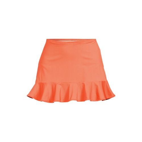 Women's Ruffle Hem Mini Swim Skirt , Front