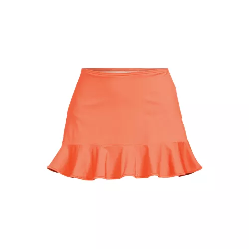 Women's Ruffle Hem Mini Swim Skirt , Front