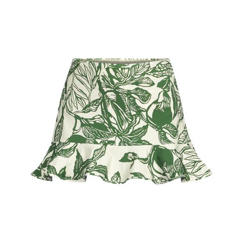 Women's Ruffle Hem Mini Swim Skirt