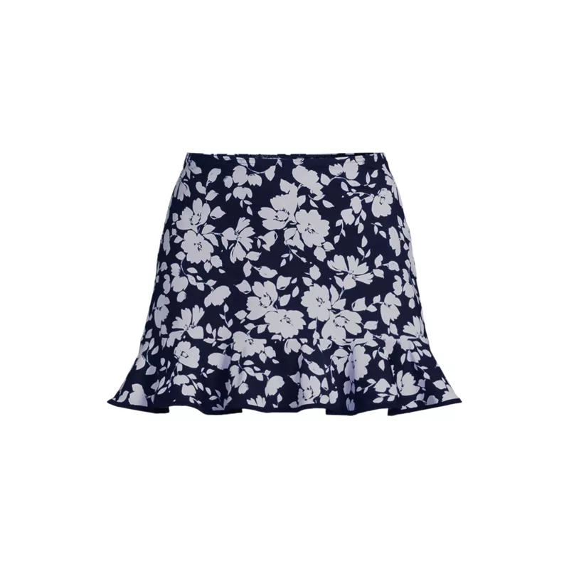 Women's Ruffle Hem Mini Swim Skirt , Front
