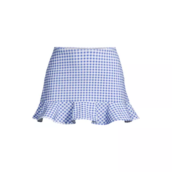 Women's Ruffle Hem Mini Swim Skirt - primary