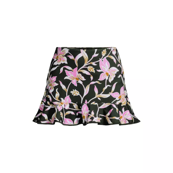 Women's Ruffle Hem Mini Swim Skirt - primary