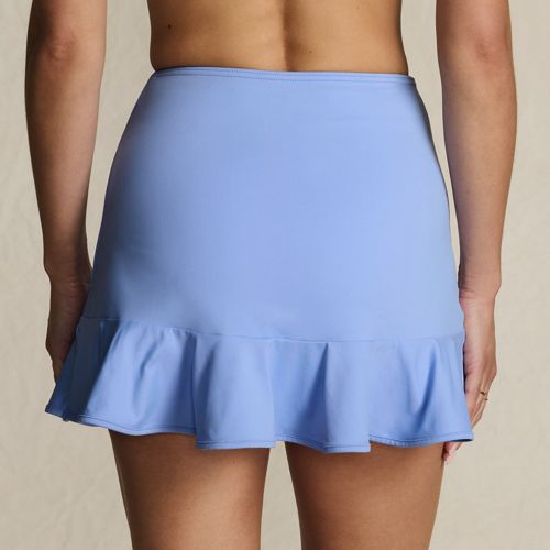 Women's Ruffle Hem Mini Swim Skirt , Back