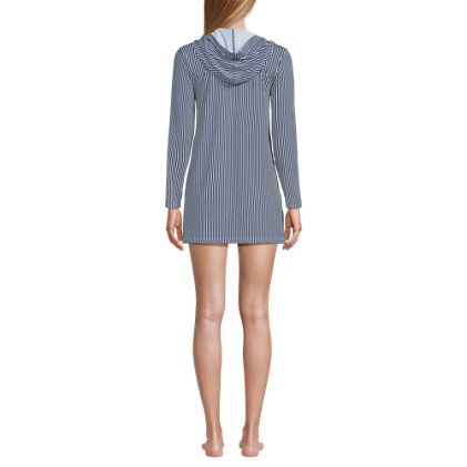 Women's Hooded Mini Swim UPF 50 Swim Cover-Up Dress - image 3