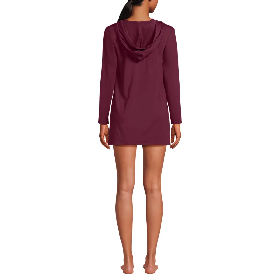 Women's Sunshade UPF 50 Hooded Mini Swim Swim Cover Up Dress view 1