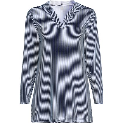 Women's Hooded Mini Swim UPF 50 Swim Cover-Up Dress - image 1