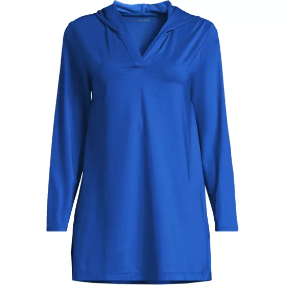 Women's SunShade UPF 50 Hooded Mini Swim Swim Cover-Up Dress - primary