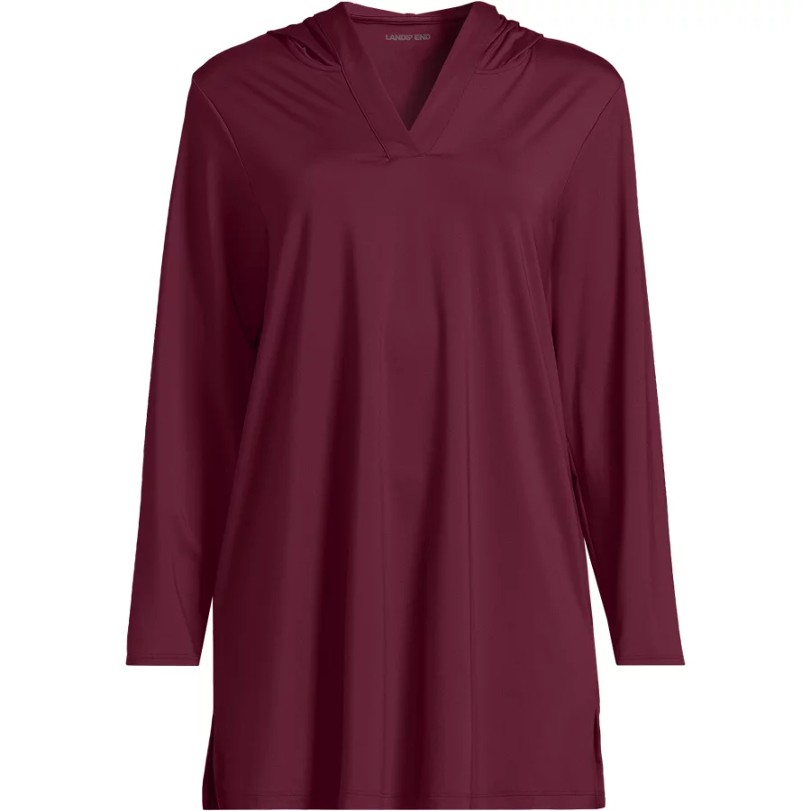 Women's Sunshade UPF 50 Hooded Mini Swim Swim Cover Up Dress view 3