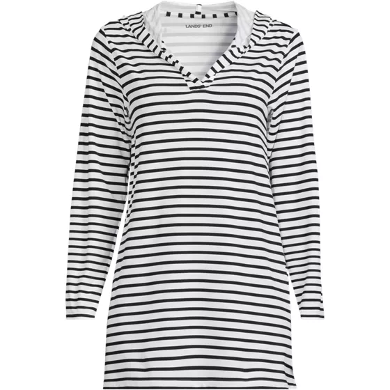 Women's SunShade UPF 50 Hooded Mini Swim Swim Cover-Up Dress - primary
