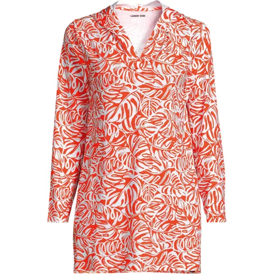 Women's SunShade UPF 50 Hooded Mini Swim Swim Cover-Up Dress - primary