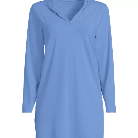 Women's SunShade UPF 50 Hooded Mini Swim Swim Cover-Up Dress - primary