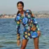 Women's SunShade UPF 50 Hooded Mini Swim Swim Cover-Up Dress, alternative image