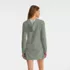Women's SunShade UPF 50 Hooded Mini Swim Swim Cover-Up Dress, Back