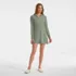 Women's SunShade UPF 50 Hooded Mini Swim Swim Cover-Up Dress, Front