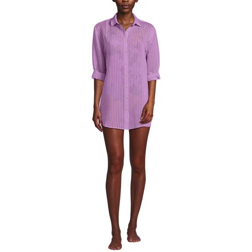 Women's Rayon Rib Button Down Cover-Up - image 4