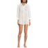 Women's Petite Rayon Rib Button Down Cover-Up, alternative image
