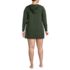 Women's Plus Size SunShade UPF 50 Hooded Mini Swim Swim Cover-Up Dress, Back
